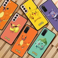 case for samsung galaxy s20 fe s22 s21 ultra s10 cell phone coque s9 s8 plus black funda note 20 cover cute duck bulbasaur