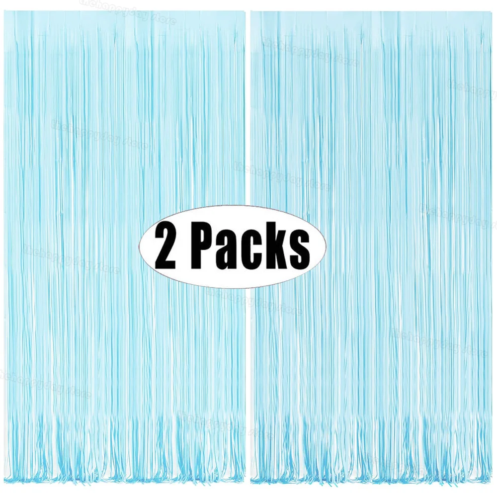 

Фольговая занавеска MicroPlush розово-синяя 1x2м