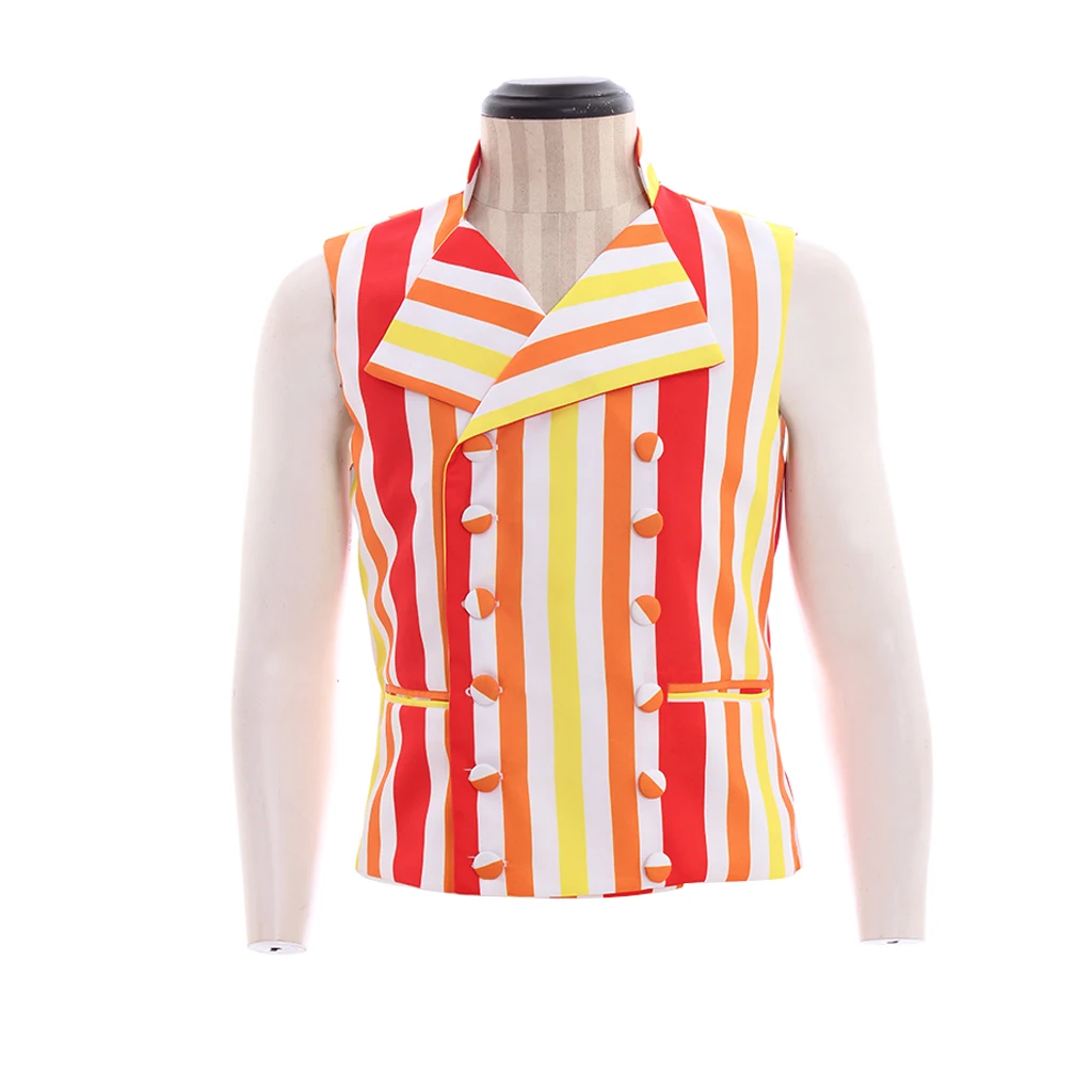 Les Misérables Thenardier Косплей Музыкальный Костюм Мужская Полосатая Рубашка Без Рукавов