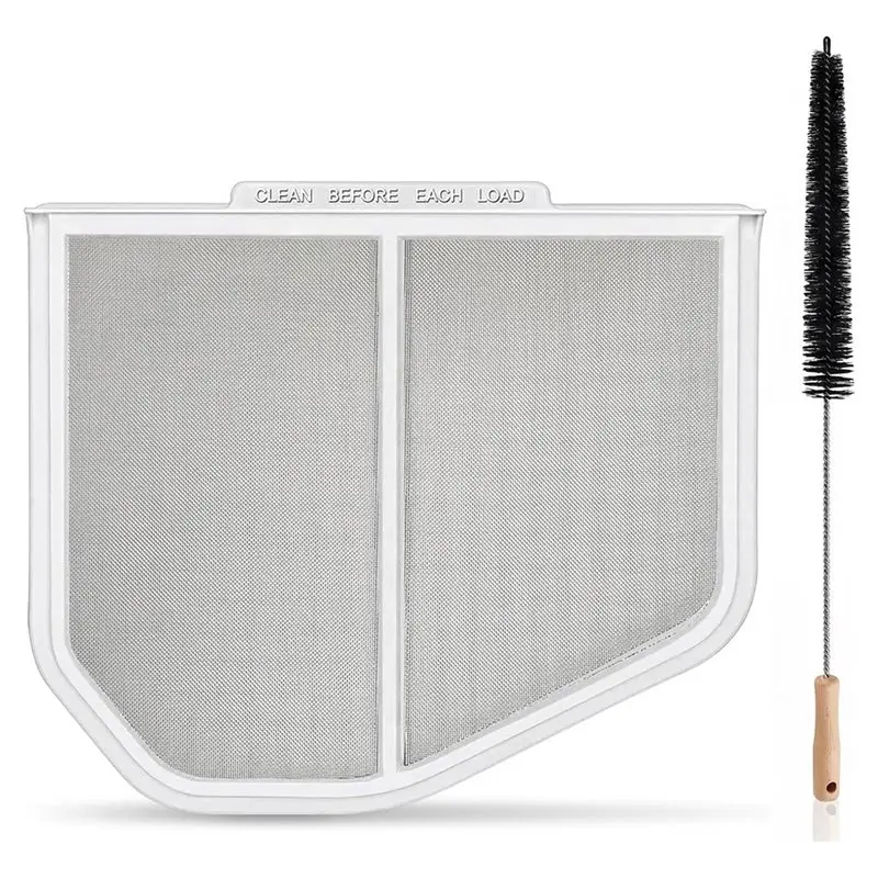 Фото DTEW-Запасные части для сушилок Whirlpool, Crosley, Maytag - W10120998 W10049360 Фильтр для сбора ворса с щеткой для очистки №1