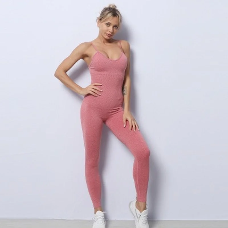 Women Yoga Jumpsuits One Piece Gym Running Sportswear Fitness Workout Yoga Rompers Female Sports