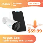 Камера Наружного видеонаблюдения Reolink Argus Eco, 1080p, без проводов, с перезаряжаемой батареей