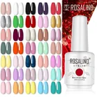Гель-лак для ногтей ROSALIND, полуперманентный художественный маникюрный Гель-лак, базовое матовое покрытие, однотонный цвет, искусственный Гибридный лак 15 мл