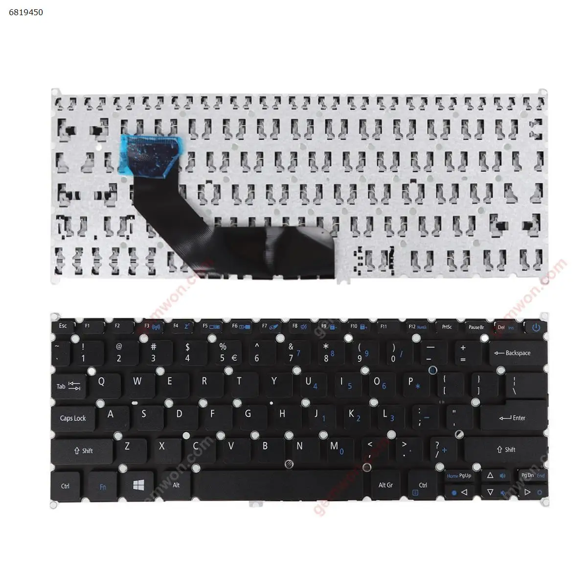 

US QWERTY Keyboard for ACER Swift 3 SF314-41 SF314-41G SF314-52 SF314-52G SF314-54 SF314-54G SF314-55G Black No Backlit Laptop