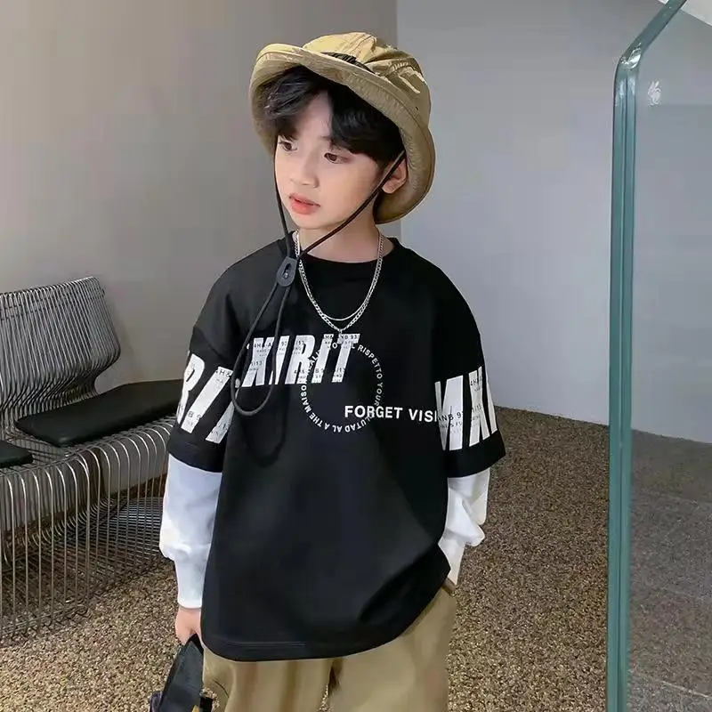 

Детский хлопковый свитшот с длинным рукавом, на возраст 5-12 лет