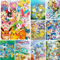 3005001000 pieces adult kids educational puzzles toys pokemon pikachu jigsaw puzzles anime cartoon decompression diy game