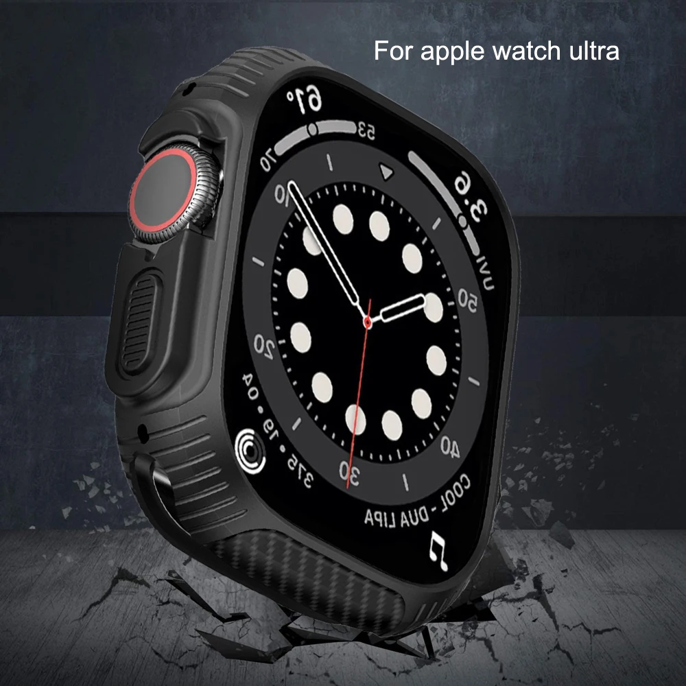 

Чехол для apple watch ultra 49 мм, Мягкий защитный чехол из ТПУ для iwatch apple watch ultra, чехол 49 мм, спортивная защита, бампер с рамкой