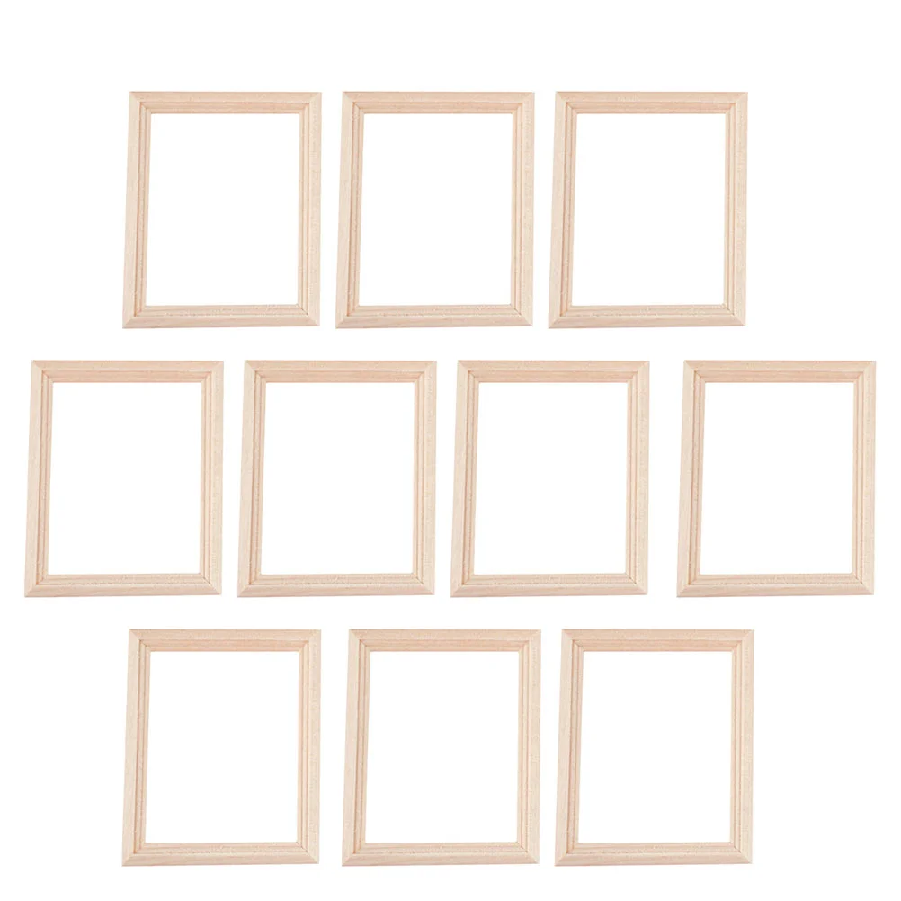 

10pcs Mini House Decorative Photo Frame Model Vivid Micro Landscape Props