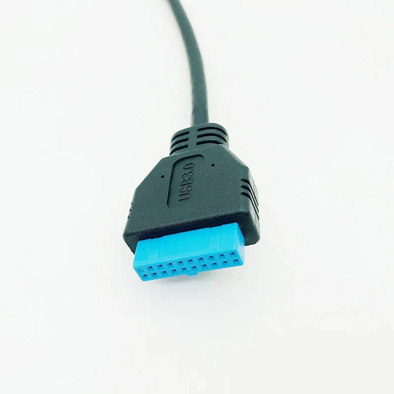 Фото Разъемы USB 3,0 Pin к Type-C с одним портом USB 3.1 Type C Женский к материнской плате USB 19Pin кабель для разъема 30 см/50 см №3