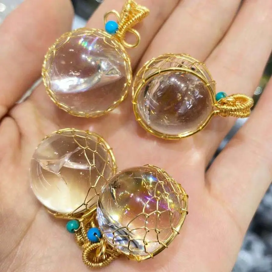 

Натуральный белый кристалл Радуга энергия драгоценный камень подвеска, руда Рейки Исцеление романтический подарок