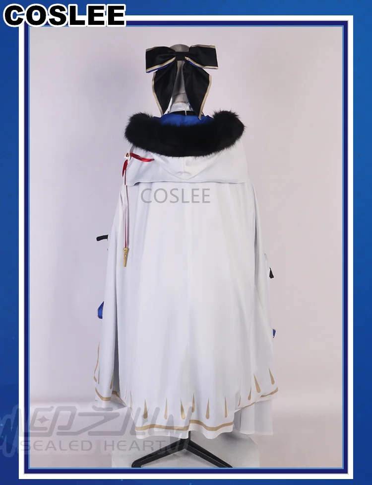 COSLEE Fate/большой заказ Морган Aesc ведьма дождя Спаситель косплей костюм игры FGO