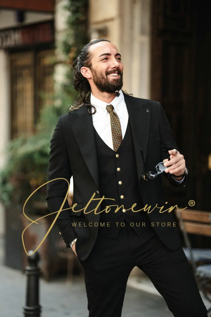 Мужские костюмы облегающие свадебные смокинги с зубчатыми лацканами комплекты