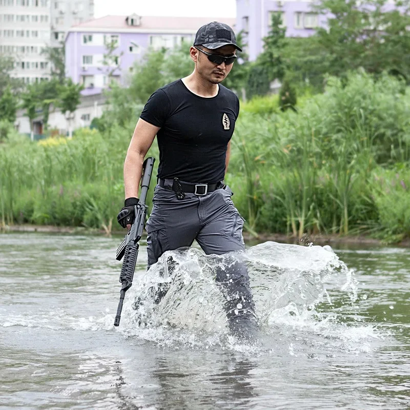 Тактические тренировочные походные брюки мужские водонепроницаемые