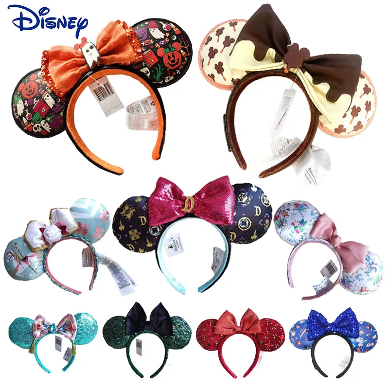 Модный головной убор Disney с ушками Микки Мауса шоколадного бренда