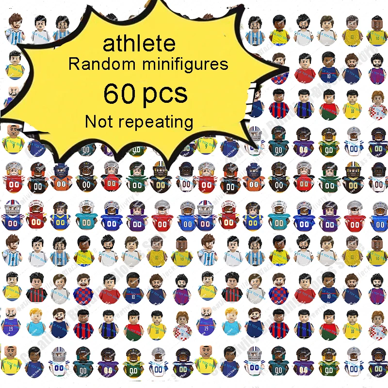 Лидер продаж 2024 миниатюрная фигурка спортсменов случайная серия недублируемая