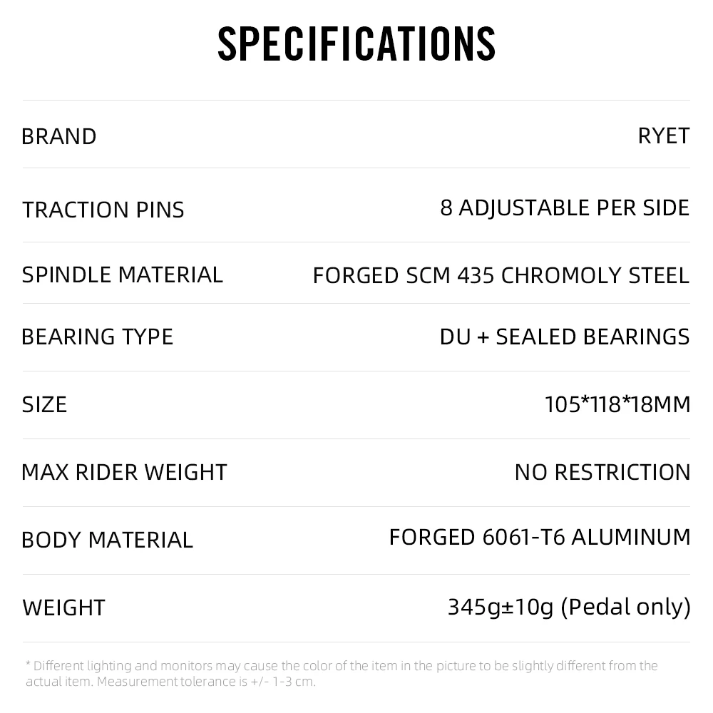 RYET MTB велосипедная платформа педаль герметичные подшипники DU нескользящая