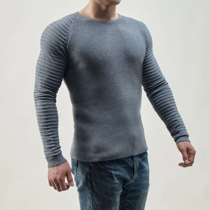 2022 Sweaters for Men, Men's Crewneck Sweater Soft Casual Sweaters for Men Classic Pullover Sweaters