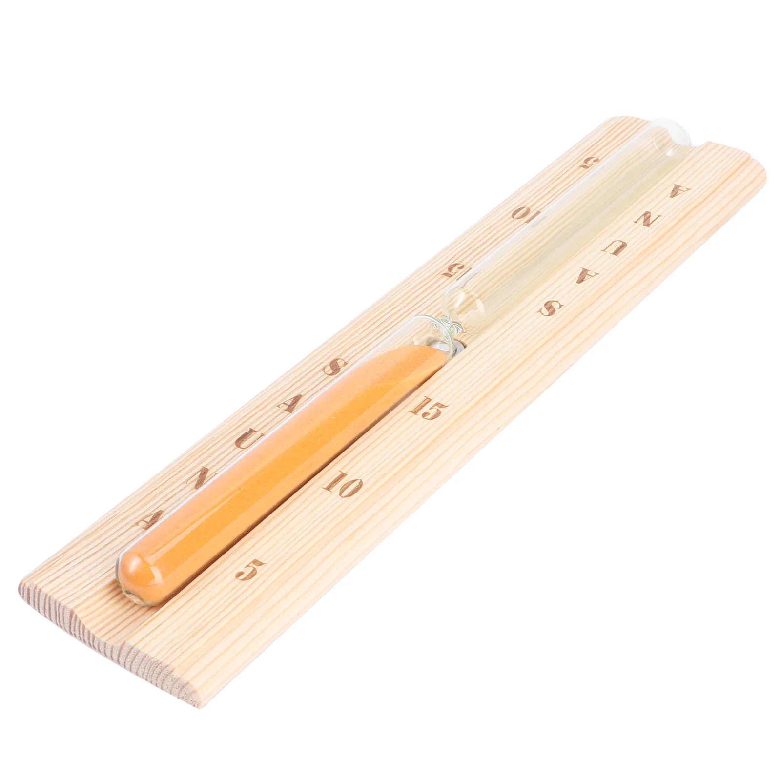 

1pc Sauna Room Reminding Timer 15-minute Hourglass Design Wooden Timer