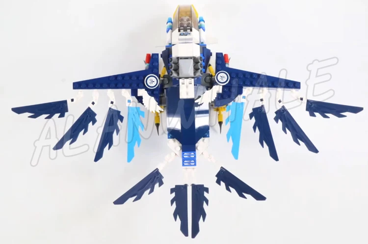348 шт. Chima Eris' Eagle Interceptor Winged Raven Glider CHI 10057 строительные блоки игрушки совместимые