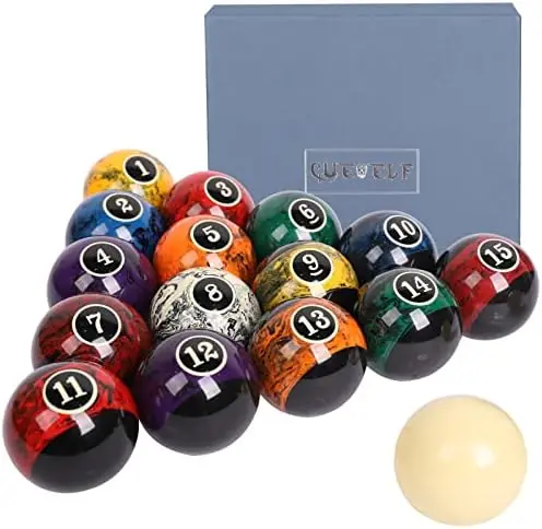 

Профессиональные бильярдные шарики размером 1/4 дюйма, шарики для бильярда Темного Мрамора, крутящиеся шарики для бильярда класса AAA, стандартные шарики для бассейна