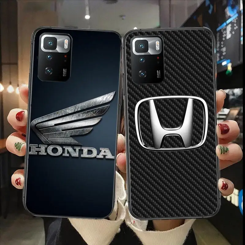 

Honda Sports Car Phone Case For Redmi 9 9A 7A 10 8A 10A 8 Note 11 10S 7 11S Plus POCO X3 Pro Luxury New Fashion Soft Phone Cover