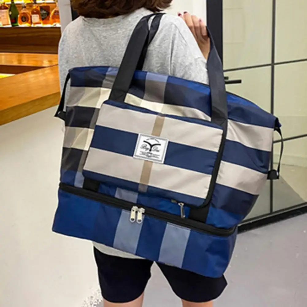 

Storage Oxford Cloth Foldable Smooth Zipper Sports Gym Bag for Yoga