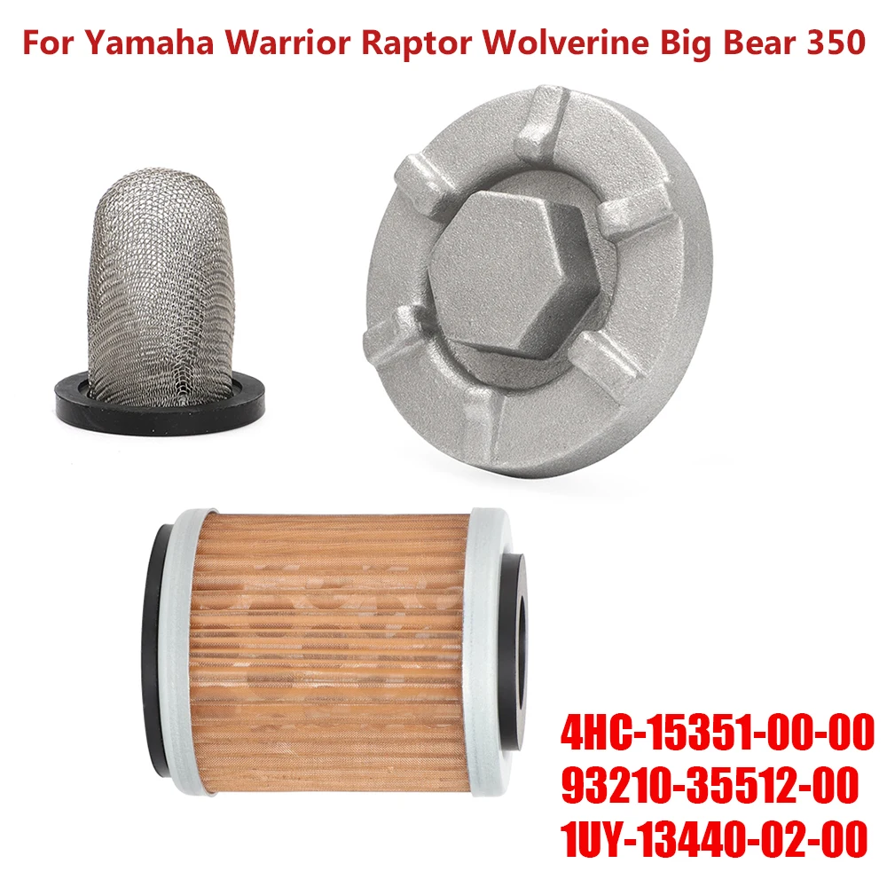 

Oil Drain Plug Kit Case Strainer Filter 4HC-15351-00-00 For Yamaha Warrior Raptor Wolverine Big Bear 350 YFM350 YFM 350