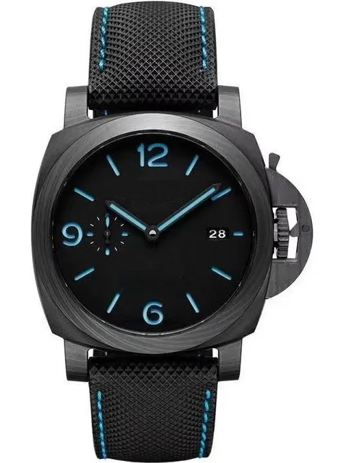 

mens mechanical watch automatic black Canvas Leather