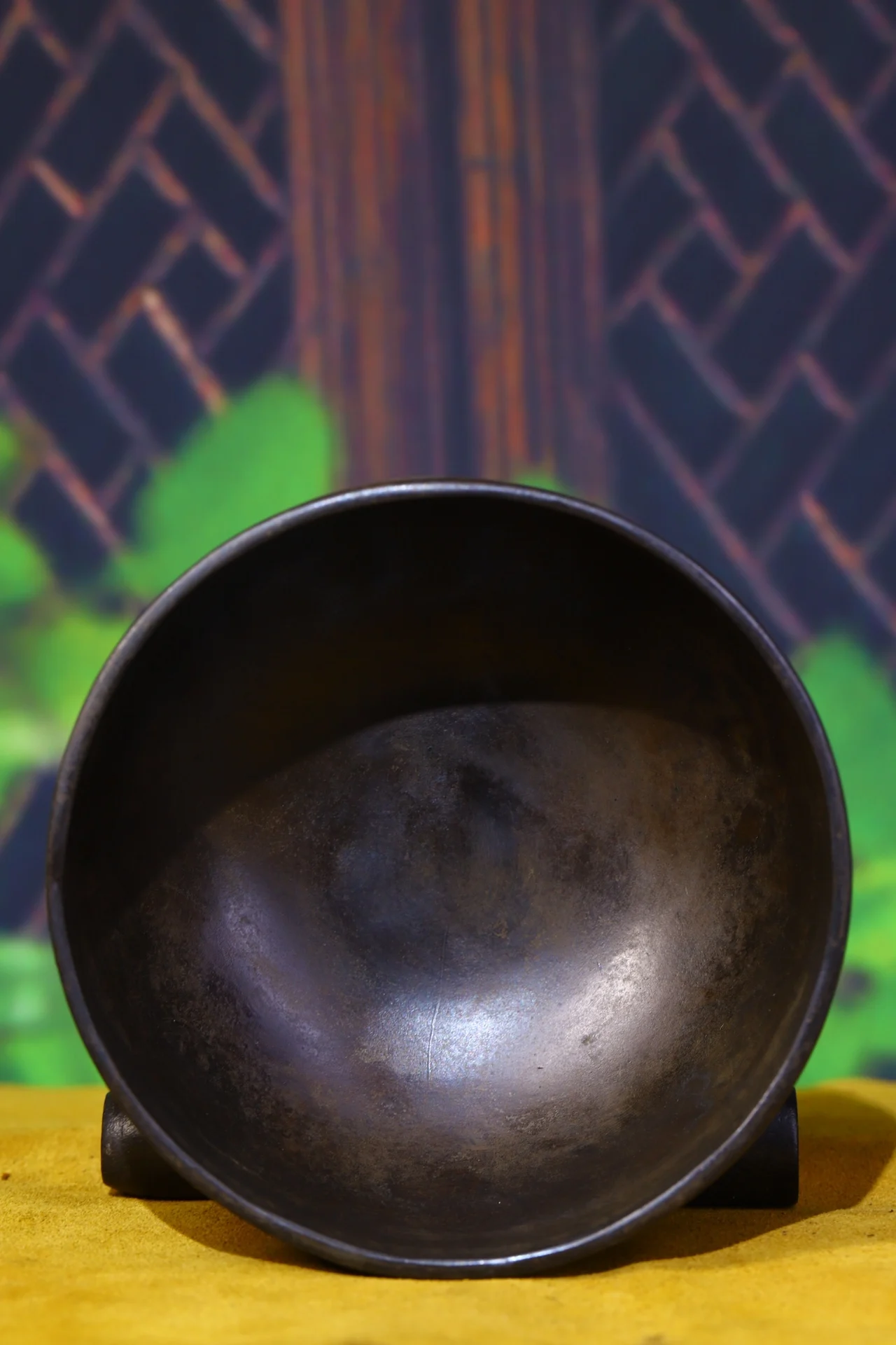 7-дюймовая коллекция тибетского храма старая бронза шесть символов припрей Будда