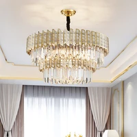 modern crystal chandelier for living room dining room gold light round lustre led chandeliers kitchen bedroom indoor lighting