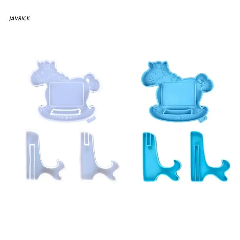 

D0LC украшения для фоторамки силиконовая форма Лошади Форма из эпоксидной смолы для ювелирных изделий литье смолы кулон форма подходит для Diy...