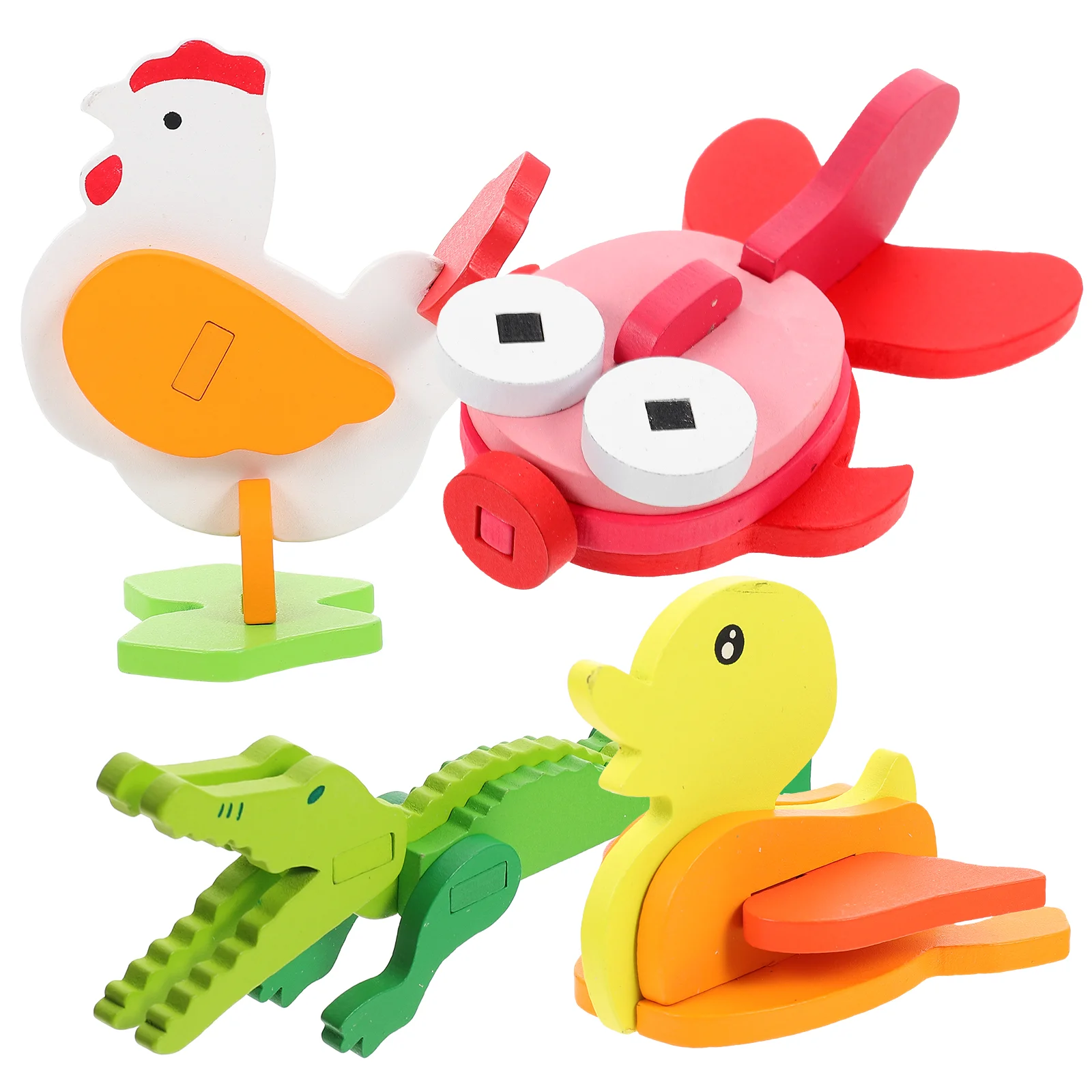 

4 Sets Of Learning Educational Kids Brain Boys Puzzles For Toddlers 1-3 Puzzles For Kids Ages 3-5