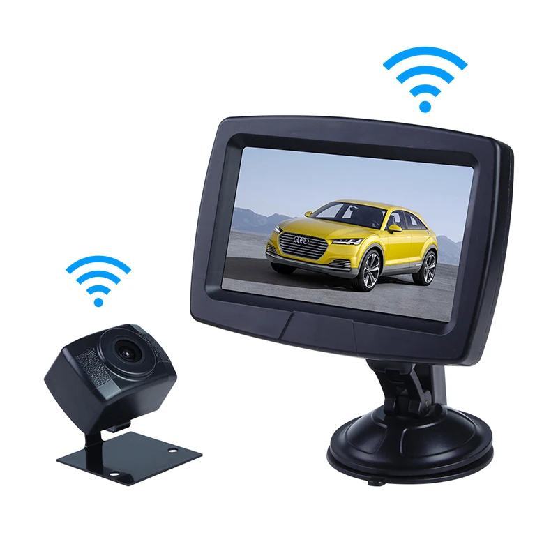 2.4G digital wireless 4.3 inch monitor Security Camera System Outdoor Rearview Parking Camera With Monitor