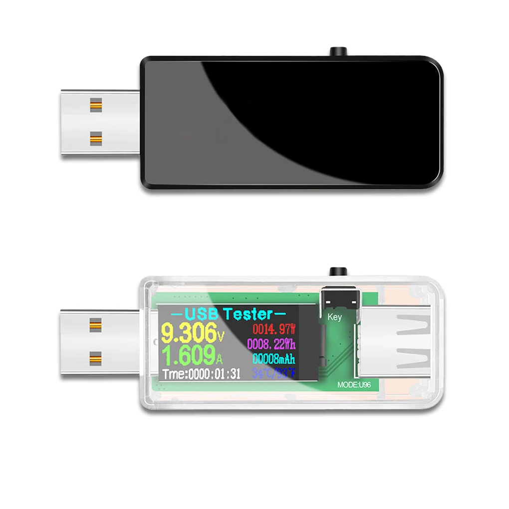 

USB тестер температуры ЖК-цифровой детектор зарядное устройство измеритель мультиметр черный