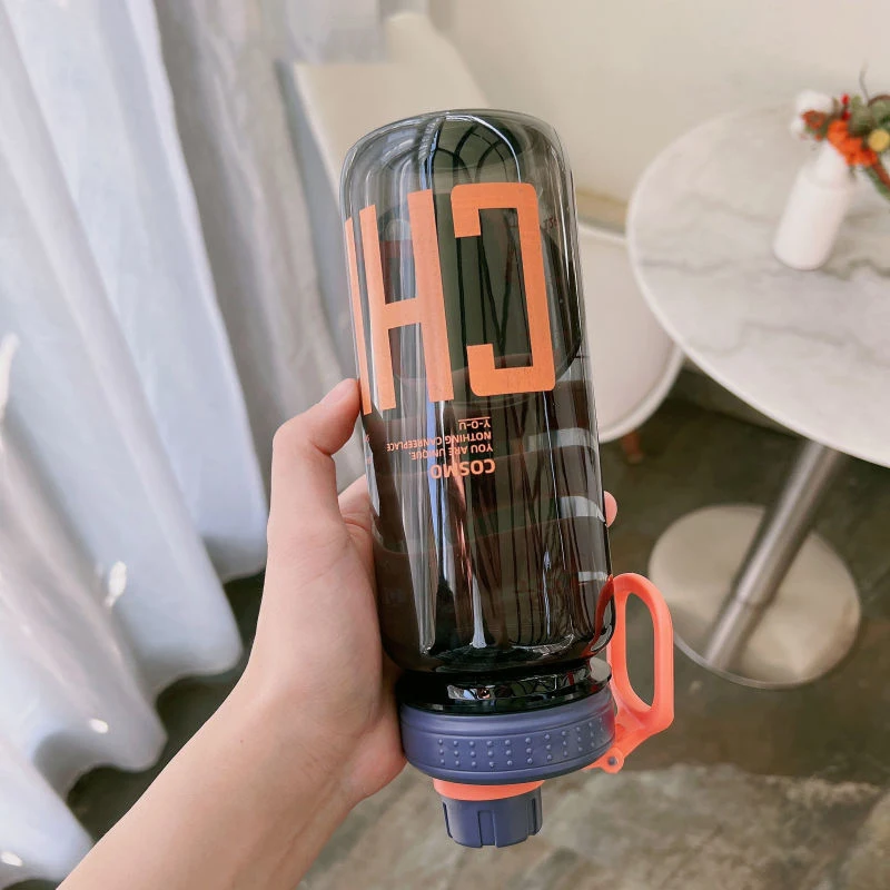 

Portable Water Bottle Transparent Large Capacity Plastic Cup Tour Outdoor Sport School Creative Outdoor Travel Tea Coffee Cup