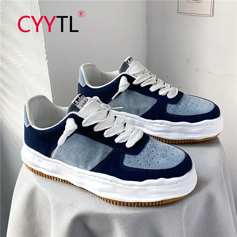 

Кеды CYYTL мужские для скейта, низкие кроссовки, повседневная спортивная обувь на платформе для молодых мальчиков, дышащие, для прогулок и тен...