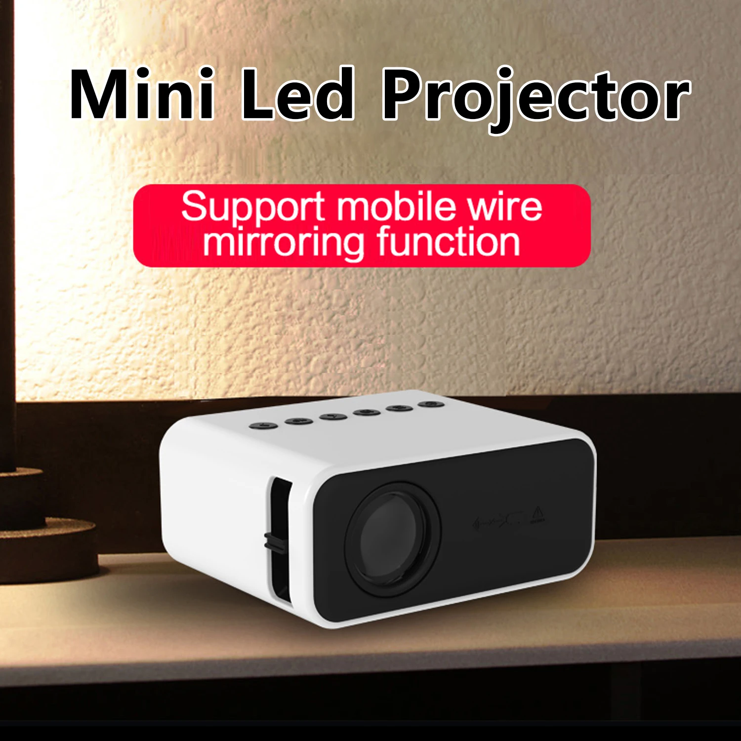 Портативный мультимедийный проектор YT500 HD для домашнего кинотеатра и