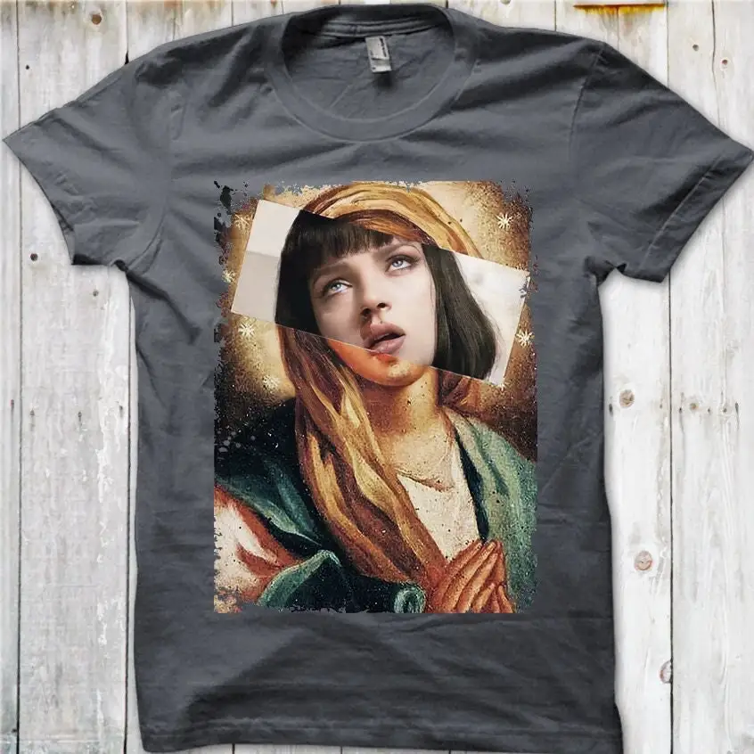 Печатная футболка с надписью криминальной фантастики MIA Wallace Madonna 9081