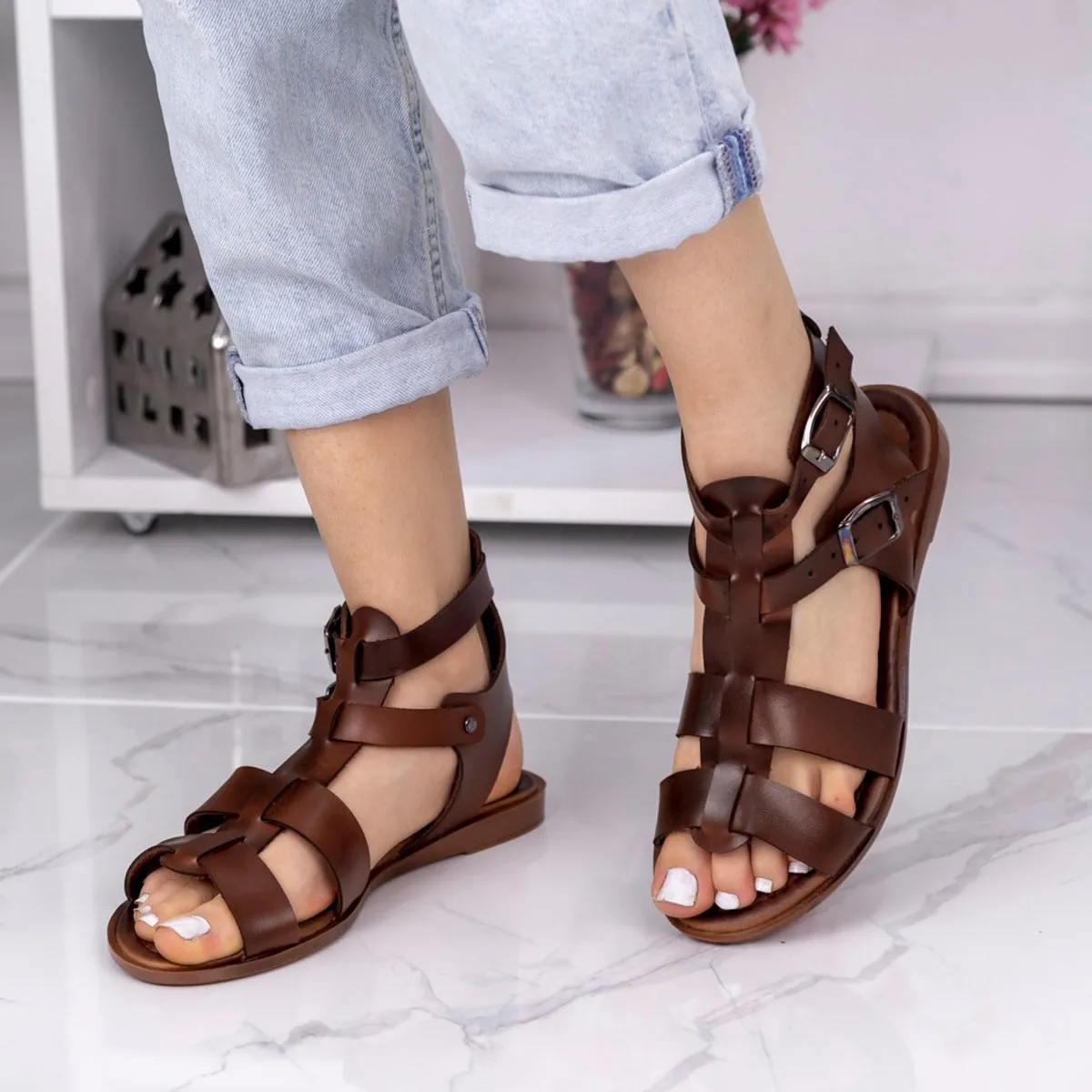 

BveA Store Fashion Spring Summer For Female Casual Sexy Convenient Slippers Heels Dawn Taba Arched Sandals