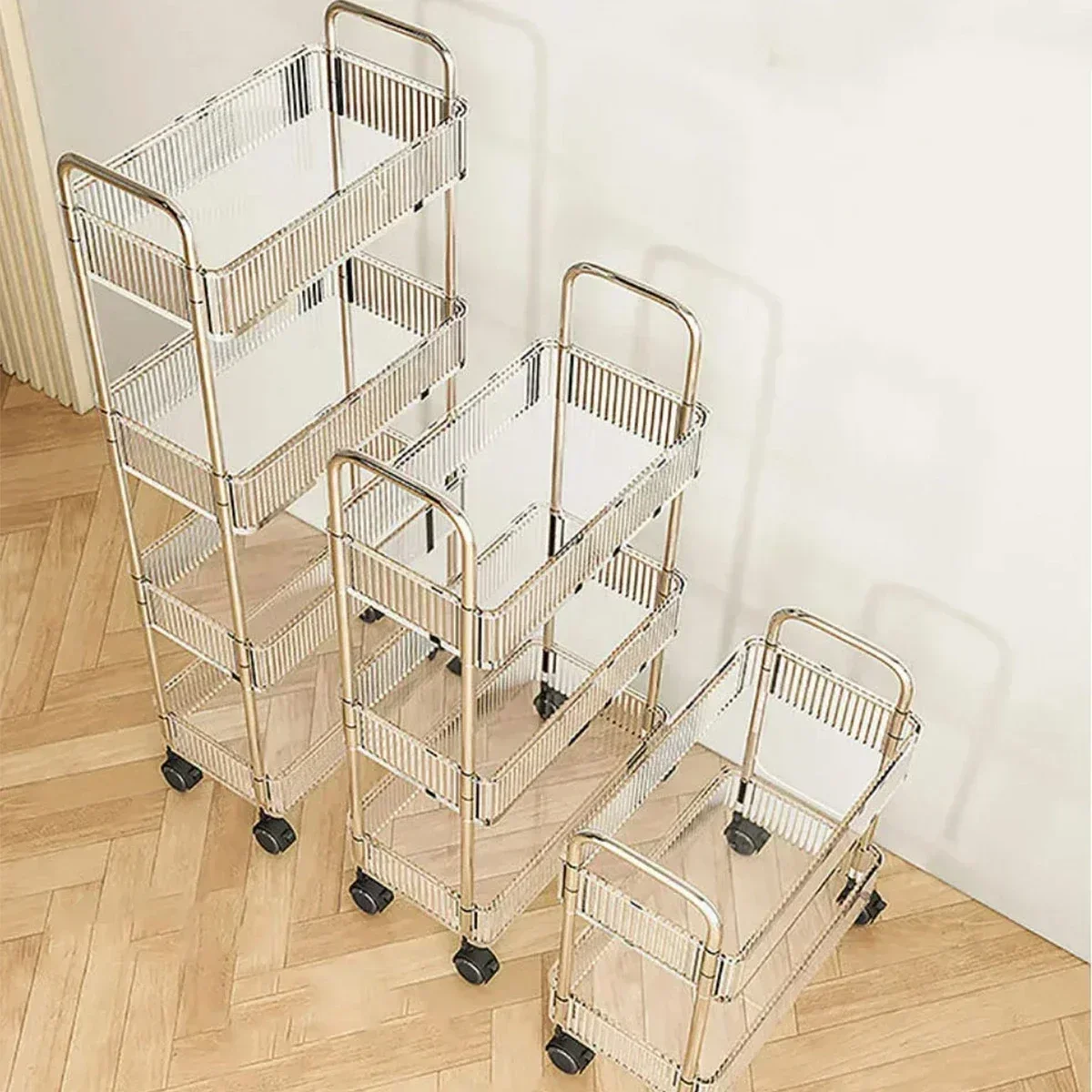 Акриловая Многослойная Тележка-органайзер Для Хранения Вещей Общежитий Закусок