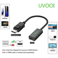 uvooi displayport to hdmi adapter 1080p full hd dp to hdmi cable converter for computer desktop laptop pc monitor projector