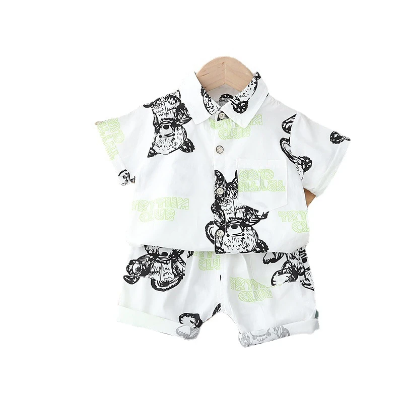 

New Summer Baby Clothes Suit Children Boys Girls Fashion Shirt Shorts 2Pcs/Sets Toddler Cartoon Casual Costume Kids Tracksuits