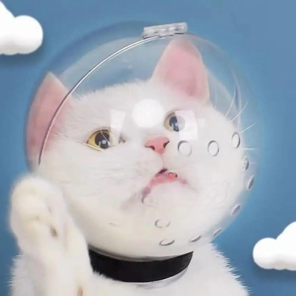 

Защитная маска для кошачьей морды от морды, против укусов, космическая маска для котят, Воздухопроницаемый капюшон для ухода за животными, м...