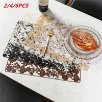 246pcslot placemat pvc dining table mat disc pads bowl coasters waterproof cloth slip resistant