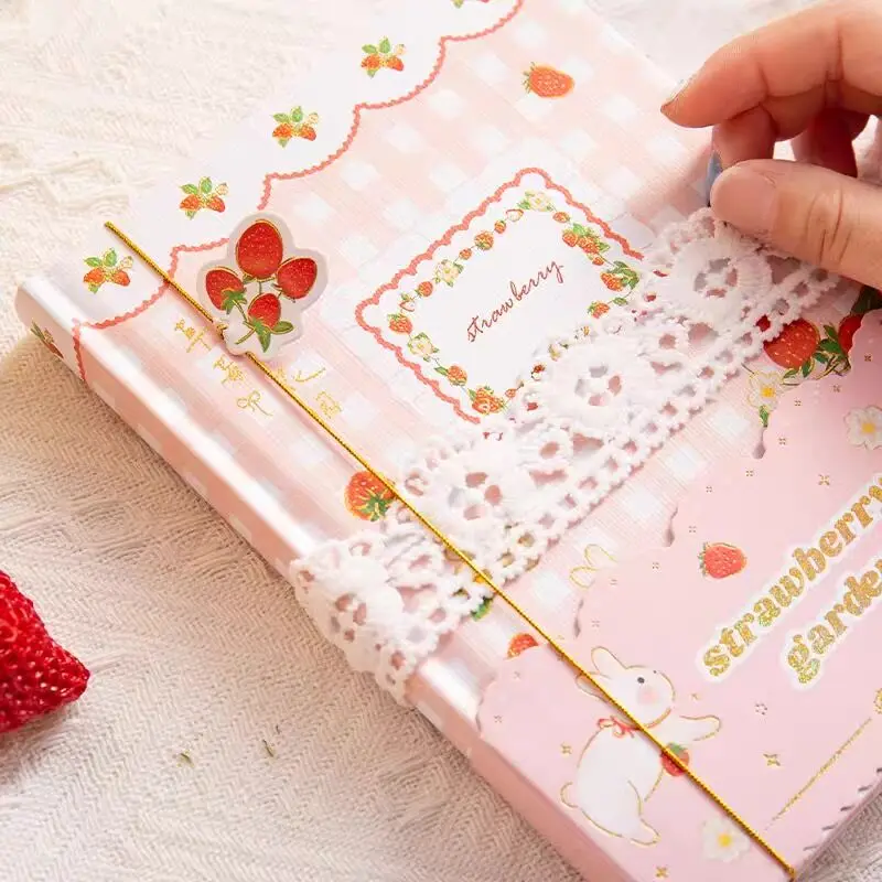 

2022 Kawaii Strawberry Garden Diary Notebooks and Journals Agenda Monthly Weekly Planner Book Office School Stationery