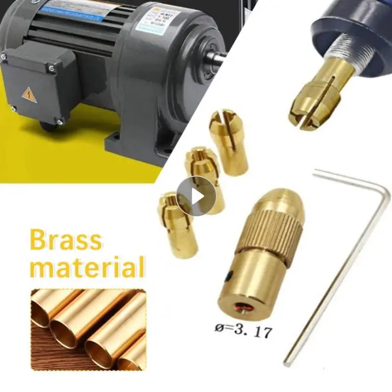 

7pcs/set 2.35-5.05mm Brass Dremel Collet Mini Drill Chucks For Electric Motor Shaft Drill Bit Tools Metal Drills Chuck Adapter