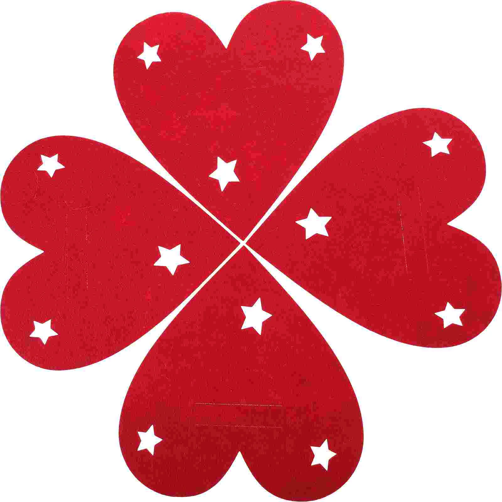 

Storage Bag Tableware Pouch Heart Shape Cutlery Festival Bags Silverware Holder Party