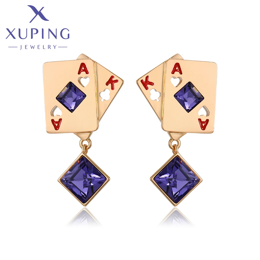 

Xuping Jewelry Fashion New Arrival Crystal Earring for Women Girl Party Gift X000021189