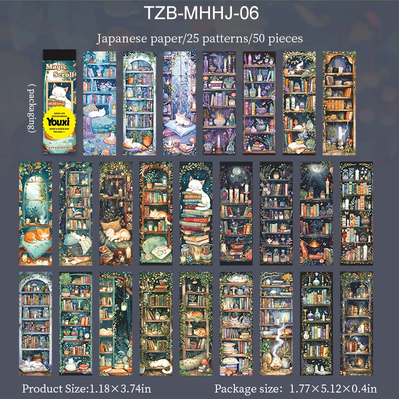 

Магический свиток наклейки