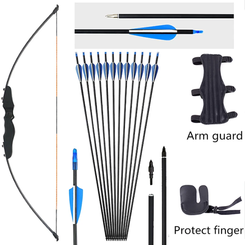 

30/40lbs Wooden Archery Bow Outdoor Shooting Hunting For Right Handed Split Bow Can Use Carbon Arrows Hot Sale Recurve Bow